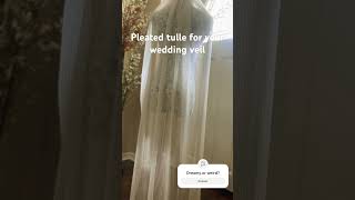 Pleated tulle wedding veil an unusual wedding trend brides are loving ￼weddingtrends [upl. by Riba804]