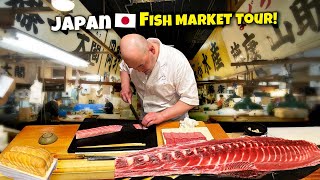 26 Course LUXURY Sushi Omakase amp NEW Toyosu FISH MARKET in Tokyo Japan [upl. by Berte]