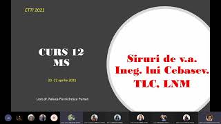 Curs 12 Siruri de variabile aleatoare Ineg Cebasev TLC LNM [upl. by Walton262]