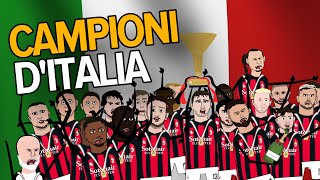 MILAN CAMPIONE DITALIA  CARTOON PARODY [upl. by Gusty]