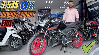 2024 TVS Apache RTR 160 2V Race Edition Finance EMI Document 😱 😲  Down Payment  Easy Loan Details [upl. by Neyu]