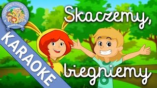 KARAOKE – Skaczemy biegniemy – WYGIBASY TV  piosenki dla dzieci [upl. by Gerti]