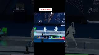 Spectacular Foot Attack by Romain Cannone FRA in the Epee Fencing World Championships Semifinal [upl. by Sucam485]