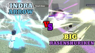 Indras Arrow VS Big Ball Rasenshuriken Who is better Roblox Ninja Tycoon💥roblox [upl. by Norahs]