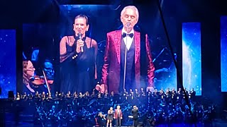 Andrea Bocelli and beautiful wife Veronica with an amazing performance of un amore cosi grande [upl. by Chadabe]