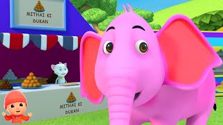 Hathi Dada Hathi Dada  हाथी दादा  Bachha Party Nursery Rhymes and Kids Songs [upl. by Yahska265]