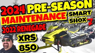 2024 Season Maintenance on 2022 Renegade XRS 850 with Smart Shox [upl. by Slater]