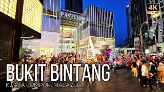 Bukit Bintang Walking Tour Where Culture and Entertainment Converge  Kuala Lumpur Malaysia  4K [upl. by Tjon532]