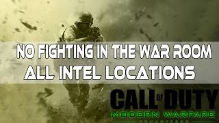 Call of Duty Modern Warfare Remaster  No Fighting In The War Room All Intel Locations [upl. by Oinotnanauj]