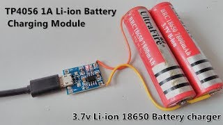 37v Liion 18650 Battery Charger Module  TP4056  Micro USB Interface  POWER GEN [upl. by Larrad406]