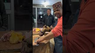 Himali khasi Ko gardhan goatmeat meatcuttingskills muttoncurry muttonrecipe mukbang asmrvideo [upl. by Namwob]