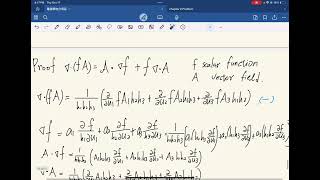 Div fA  f divA  grad（f ）•A proof [upl. by Yerdua151]