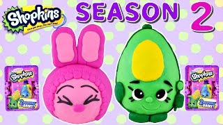 62 SHOPKINS Season 2 Blind Baskets NEW Play Doh Giant Shopkins Surprise Eggs by DCTC [upl. by Nosyrb]