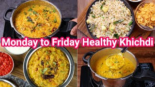 Monday 2 Friday 5 Healthy Khichdi Recipes  Perfect for Breakfast or Lunch Boxes  5 New Khichdi [upl. by Ilatan]