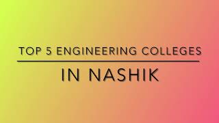 Top 5 engineering colleges in Nashik [upl. by Karon]