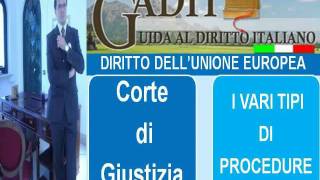 63 I VARI TIPI DI PROCEDURE DELLA CORTE DI GIUSTIZIAwmv [upl. by Neitsirhc]