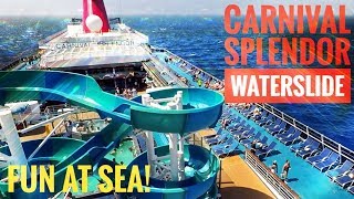 Carnival Splendor Water Slide Fun [upl. by Aimac903]