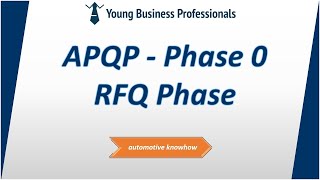 What is APQP Phase 0  RFQ Phase [upl. by Niak529]