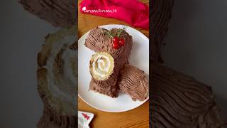 Tronchetto di Natale con pandoro ricette dolci perte natale torta torte gnamgnam dolce gnam [upl. by Fabiolas]