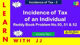 incidenceoftax Part 4 in Tamil incometaxI assessmentyear202324  Reddy book pro no 53 54 amp55 [upl. by Cleasta340]