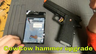 T027🔫 How to install CowCow hammer for Tokyo Marui HiCapa  airsoft toy tech guide [upl. by Boyt]