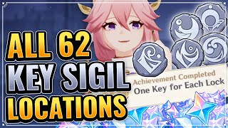 ALL 62 KEY SIGILS LOCATIONS WITH TIMESTAMPS  DETAILED GUIDE Genshin Impact Enkanomiya Puzzles [upl. by Aligna]