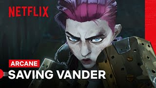 Vi Saves Vander  Arcane  Netflix [upl. by Etnuahs]