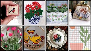 Very beautiful cross stitches hand embroidery patterns mixed collection for every type of cloth [upl. by Rambow]