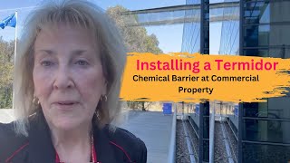 Installing a Termidor Chemical Barrier at Commercial Property  A1 Pest Control Canberra [upl. by Thora]