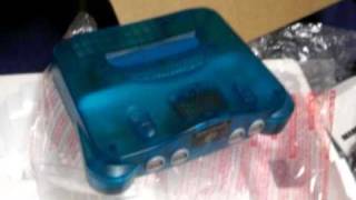 Nintendo 64 ICE Blue Unboxing [upl. by Nador730]