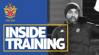 📺 INSIDE TRAINING I PreEnfield Town A [upl. by Attevaj427]