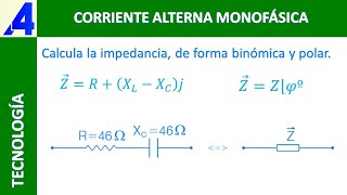 COMO CALCULAR LA IMPEDANCIA EQUIVALENTE DE FORMA BINÓMICA Y MODULO ARGUMENTO O POLAR [upl. by Rechaba255]