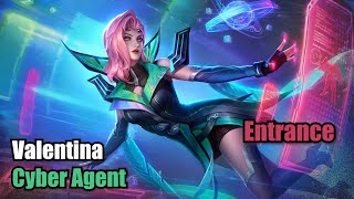 Valentina Cyber Agent Skin Starlight Entrance Upscale 4K Mobile Legends [upl. by Gnuhc]