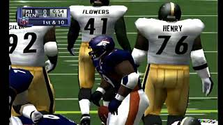 NFL 2K1 Broncos vs Steelers [upl. by Legir]