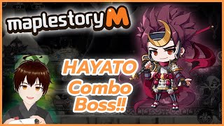 Maplestory M  Hayato เทคนิคคอมโบ หลบหลีกบอส [upl. by Nellak5]