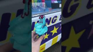 Stitch ice cream stitch liloandstitch icecream icecreamvan disney yummy tasty viral [upl. by Tabbi26]