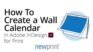 How to Create a Wall Calendar in InDesign for Print [upl. by Auria525]