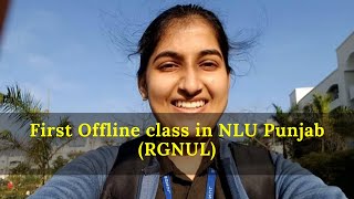 First Offline Class in NLU Punjab RGNUL [upl. by Liauqram]