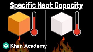 Specific heat capacity  Khan Academy [upl. by Aliuqa]