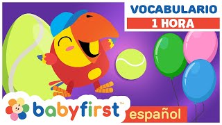 Primeras Palabras para Bebes en Español  Huevos Surpresas con Larry  1 Hora  Baby First Español [upl. by Ahsieken646]