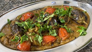 Baghara Baingan  Hyderabadi style  Hyderabadi Bagara Baingan Recipe [upl. by Ameline]