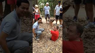 Viet Cong Tunnel Entrance Demonstration [upl. by Regnig]