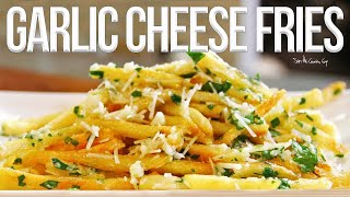 The Best Garlic Cheese Fries Recipe  SAM THE COOKING GUY [upl. by Petite]