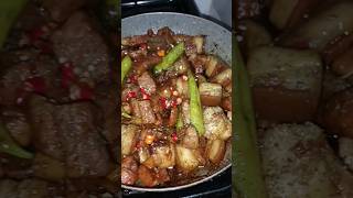 Spicy adobong pork lutongbahayisthebest food cooking howto deliciousfood pinoyfood yummy [upl. by Ayotaj3]