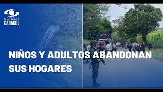 Más de 1400 estudiantes están sin clase por enfrentamientos entre disidencias y Ejército [upl. by Alban679]