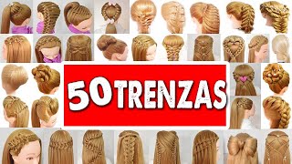 50 Peinados Faciles y Rapidos con Trenzas para este 2024 de Fiestas  Niñas  Graduación [upl. by Marketa343]