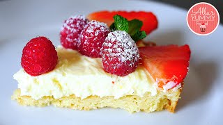 How to make Strawberry amp Lemon Tart  Клубничнолимонный пирог [upl. by Silin]