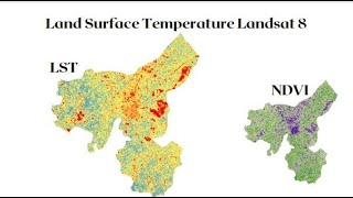 How to Calculate Land Surface Temperature For Landsat 8  Using ArcMap  ArcGIS  LST [upl. by Glanti]