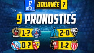 Ligue 1 ⚽ Mes 9 PRONOSTICS foot du weekend 7è journée L1 [upl. by Miarfe]