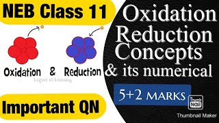 Class 11 Oxidation and Reduction All Concept and Numerical  Class 11 NEB chemistry [upl. by Demahum]